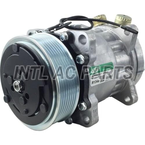 Sanden 8053 8069 SD7H15 ac air compressor for DAF/JCB 123/04999/ Volvo trucks FH12/FH16/ Scania 2 3 11007314 11007857 11058974