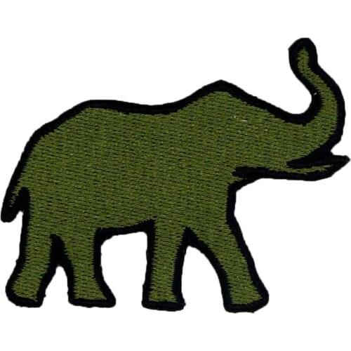 Elephant Embroidered punk biker Patches Clothes Stickers Apparel Accessories Badge