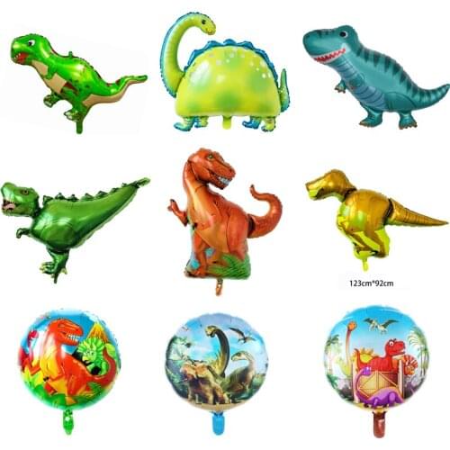 1pc Huge Dinosaur Balloon Forest Animal Happy Birthday Jungle Safari Party Decorations Kids Moana Balloons Globos