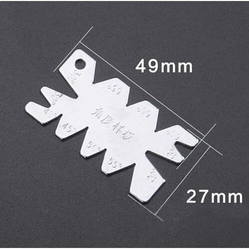 1PC Screw Thread Cutting Angle Gage Gauge Measuring Model Tool Stainless Steel Tools Punch Line Cutting Processing
