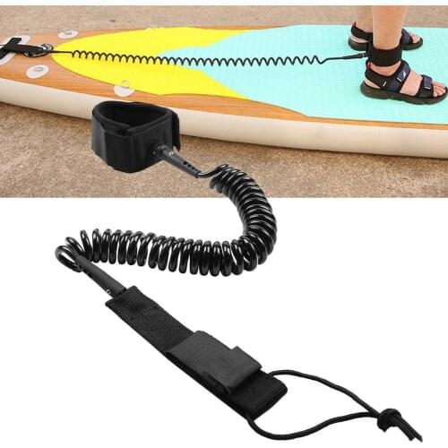 10 Feet Surfboard Foot Rope Telescopic Paddle Board Safety Rope Coiled Surfboard Leash Surfboard Raft Kayak Rope