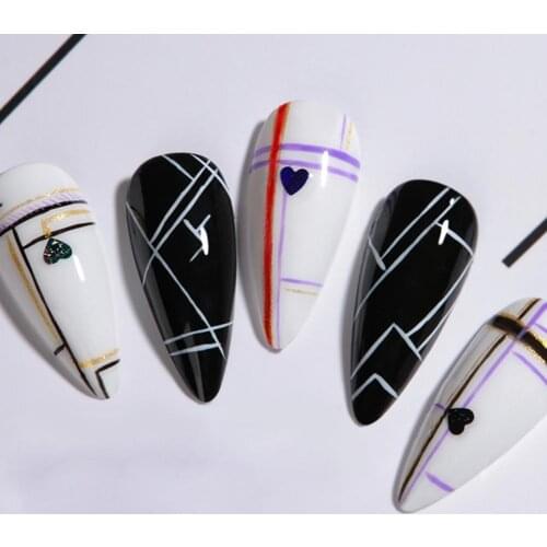 12ml Nail Art Line Polish Gel Kit For UV/LED Paint Nails Drawing Polish Lacquer DIY Painting Varnish Liner Gel Tool