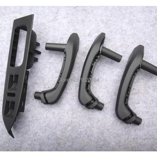 7PCS) Set For Vw Touran Dark gray Interior Door Grab Handle Cover Switch Bezel
