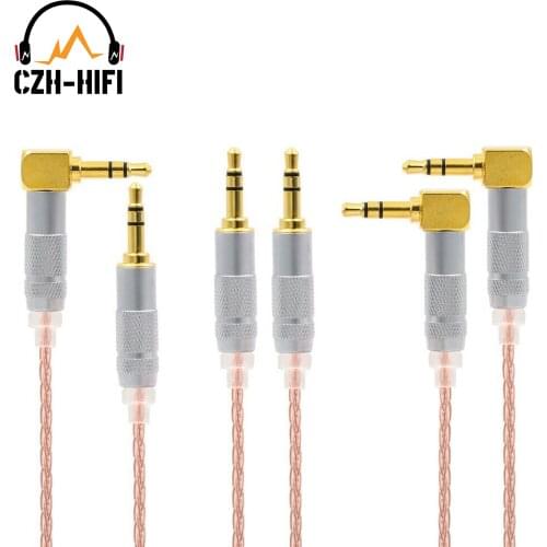 Audio AUX Cable 3.5mm to 3.5mm Male to Male OCC PTFE Upgrade Headphone Mobilephone Headset Wire Car Audio Line HiFi DIY