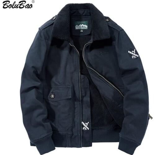 BOLUBAO Men Military Winter Fleece Jackets Fashion Brand Men Outdoor Trendy Wild Casual Jacket Thick Warm Jacket Coats Male