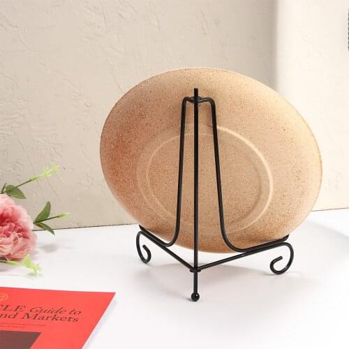 Decorative plate stand Holder Picture Frame stand Easel Display stand cook book Iron Art Display Stand Home Decoration