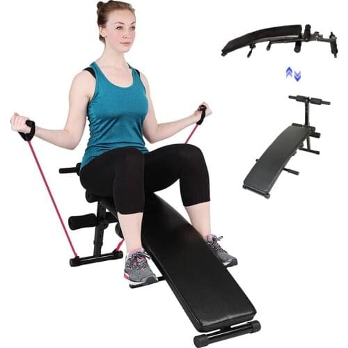 Household Sit-up Bench Fitness Workout GymExercise Training Equipment Indoor Fitness Foldable Dumbbell Training Bench Stool HWC