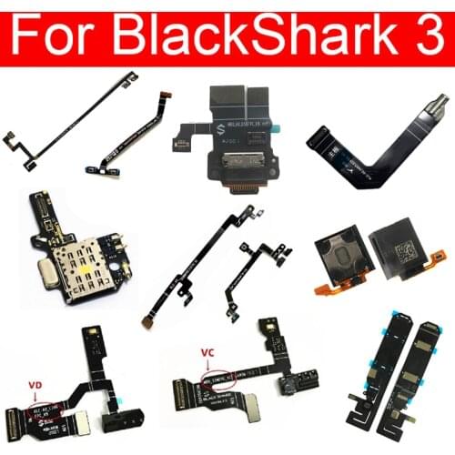 Power&Volume Audio Headphone Jack Port Flex Cable For Xiaomi BlackShark 3 Pro MianBoard/motherboard Replacement Repair Parts