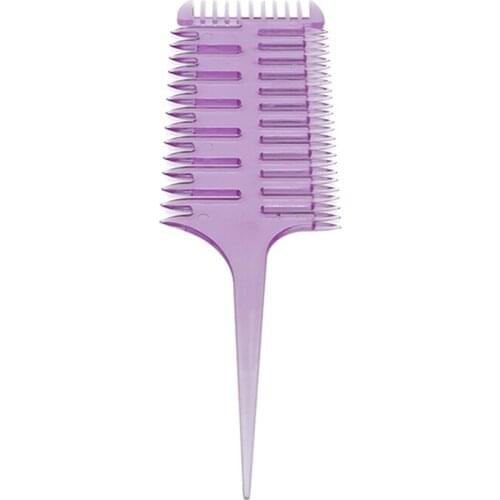 1PC New Fashion Barber Salon Style Haircut Comb With Tail Fish Bone Shape Colorful Women Updo Big Tooth Comb Hair Dyeing Tool