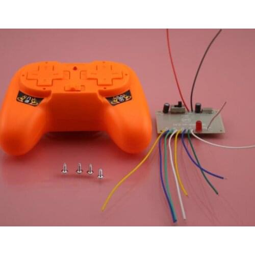 Eight-way Eight-key 2.4G Remote Control Kit For 4 Motors 6V 1.8A Distance: 50m