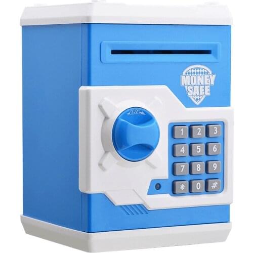 Voice ATM Automatic Rolling Money Piggy Bank Smart Teller Machine Savings Money Bank Password Lock Safe Childrens Gifts