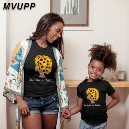 Summer Fashion Family Look Outfits T-shirt Baby Girl Clothes Tshirt Mommy and Daughter Clothes printing T shirt Funny Beautiful
