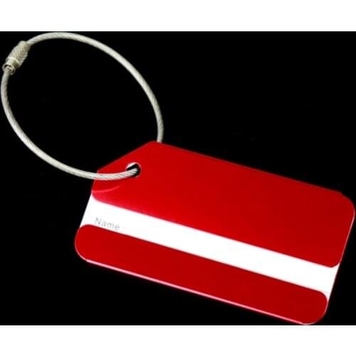 LKEEP Aluminium Alloy Luggage Tags Baggage Name Tags Suitcase Address Label Holder Travel Accessories