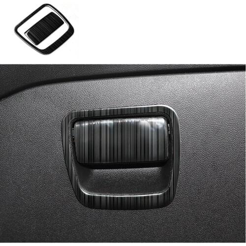 Lsrtw2017 Stainless Steel Car Co-driver Storage Glove Box Switch Frame for Chevrolet Trax Tracker Opel Mokka 2019 2020 2021