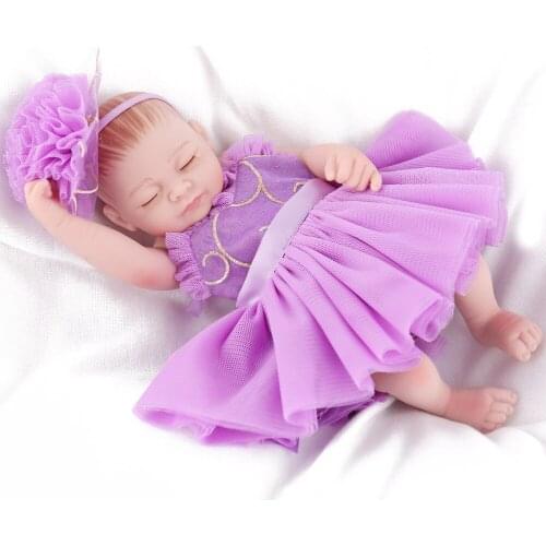KAYDORA Full Body Silicone Reborn bebe Soft Mini Newborn lifelike Reborn Dolls 10 inch 25cm lol Toys Gift Birthday gift