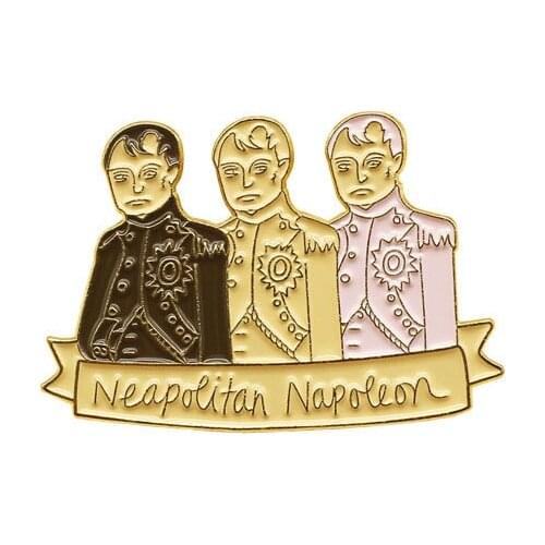 Neapolitan Napoleon Hard Enamel Pins Brooches Women Men Lapel Badges Backpack Collar Fashion Jewelry Gifts For Kids Friend