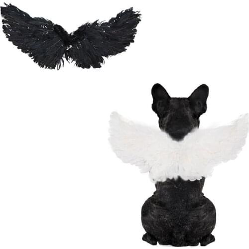 Cats Dogs Collars Pet Halloween Costume Funny Cats Cosplay Angel Devil Cat Perfect Costume Props Decorations For Dogs Cats