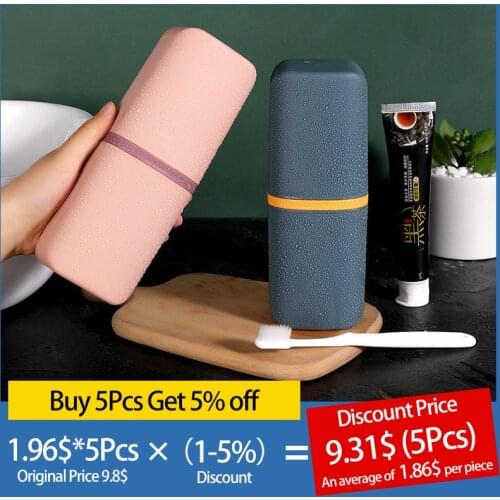 Travel Portable Toothbrush Toothpaste Holder Storage Case Box Organizer Household Storage Cup Outdoor Holder Bathroom Accessorie