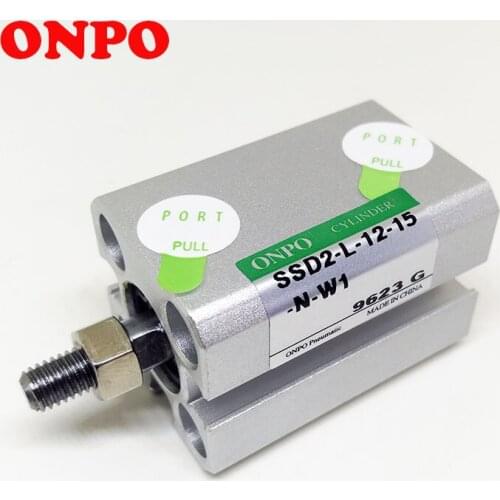 ONPO Positioning Cylinder SSD2-L-12-15-N Square Fixed Cylinder Stroke 15mm SIZE;25mmx25mmx37mm Max Press.1Mpa