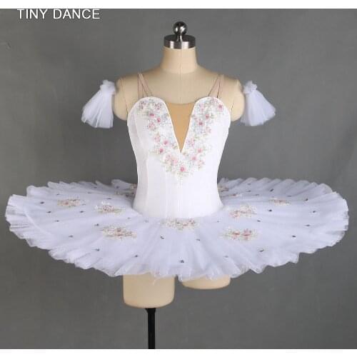 Professional Ballet Costume White Ballet Tutus for Adults Performance Tutu Platter Tutu Skirts Ballerina Costume BLL433