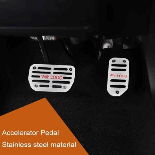 QHCP Stainless Steel Car Footrest Pedal Non-slip Gas Accelerator Brake Plate Fit For Lexus NX200 300 200T 300H Car Accessories