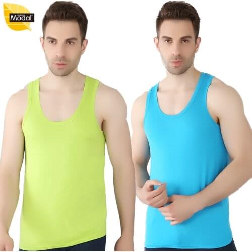 Middle-aged vest male large size underwear middle-aged plussize Modal bottoming sweatshirt summer oversize Tank Tops