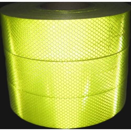 Super Grade 5CM PET Reflective Self-Adhesive Tape Warning Protective Strip For Road Traffic Car Truck Van