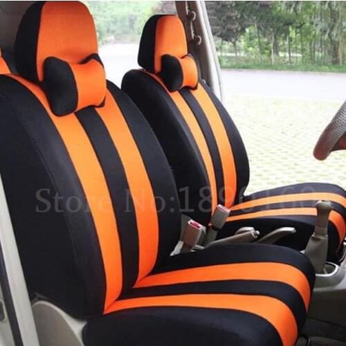 Universal only front car seat cover for Fiat Uno Palio Linea Punto Bravo 500 Panda SUV car accessories auto styling 3D covers