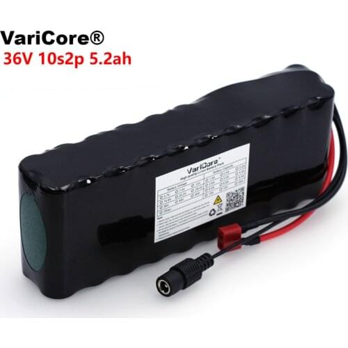 VariCore 36V 5.2Ah 10S2P 18650 Rechargeable battery pack 5200mAh ,modified Bicycles,electric vehicle 42V Protection PCB