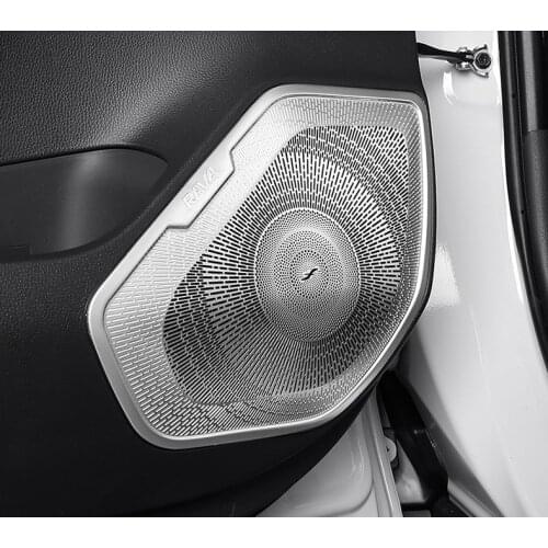 Car Inner Door Stereo Speaker Audio Ring Cover Sound Frame Decoration Trim Cover For Toyota RAV4 2019 2020 Accessories