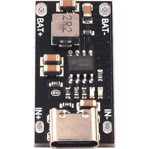 Type-C USB Input High Current 3A Polymer Ternary Lithium Battery Quick Fast Charging Board IP2312 CC/CV Mode 5V To 4.2V