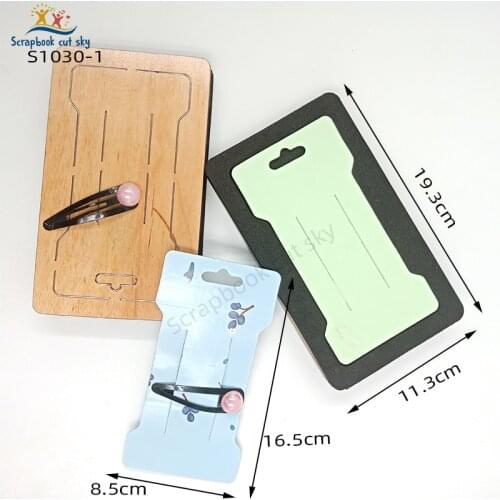 Hairpin Cards DIY S1030 Muyu Wooden Mold Cutting Dies Scrapbook Dies Suitable For Market General Machines