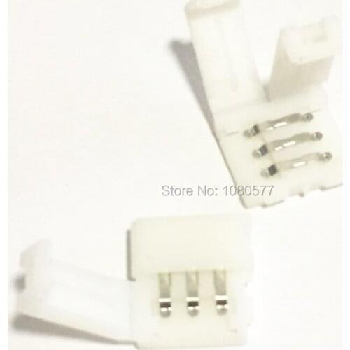 10Pcs 10mm 3pin PCB LED Strip Connector Free Solder Clips for SK6812 WS2812 2811