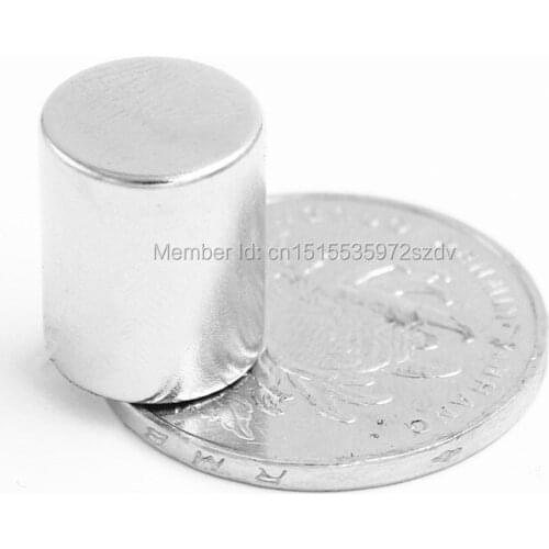 100pcs Strong Round Dia 12mm x 15mm N35 Rare Earth Neodymium Magnet Art Craft Fridge 12x15mm