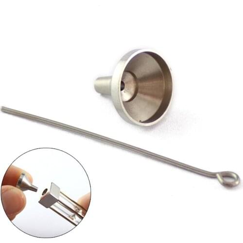 2Pcs/lot Stainless Steel Funnel Filler Kit Tool For Cremation Necklace Ash Urn Pendant Jewelry Findings