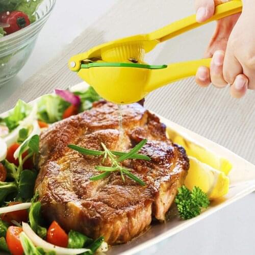 2 In 1 Manual Juicer Premium Quality Lime Squeezer Home Clip Squeeze Juice Aluminium Alloy Two Color Orange Press Juice Tool