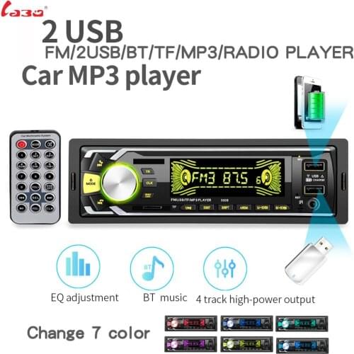 2020 New products Bluetooth Autoradio Car Stereo Radio FM Aux Input Receiver SD USB 12V In-dash 1 din Car MP3 Multimedia Player
