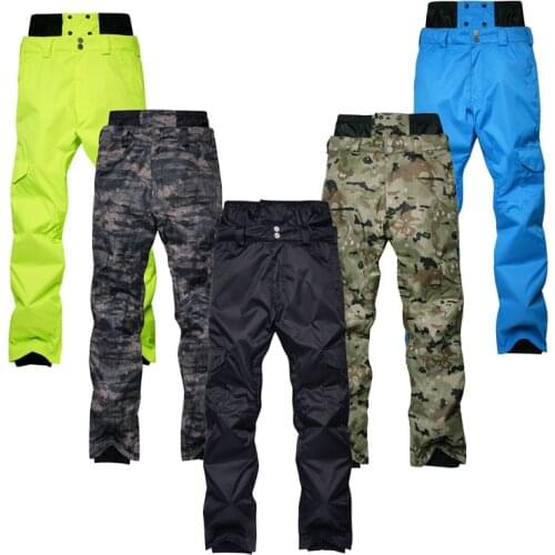 -30 Camouflage Men Snow Pants Snowboarding Suit Clothing 10k Waterproof Windproof Breathable Winter Outdoor Sports Ski Trousers