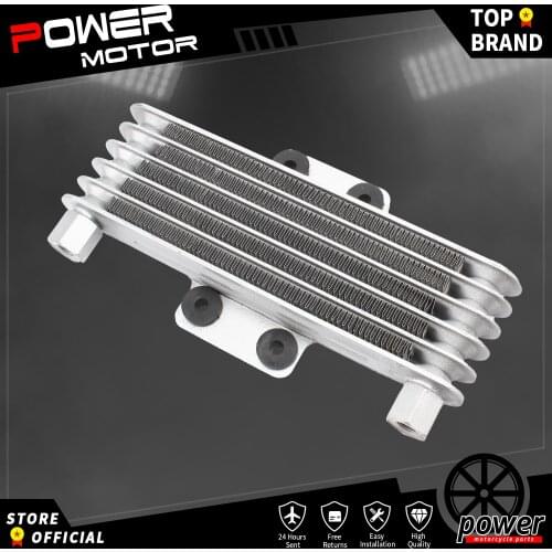 5 Row Motorcycle Engine Oil Radiator Aluminum Oil Cooler Cooling Replacement Fit 125-250CC most motorcycles Pit Bike Dirt Bike