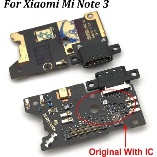 5Pcs/lot USB Charge Port Jack Dock Connector Charging Board Flex Cable For Xiaomi Mi Note 3