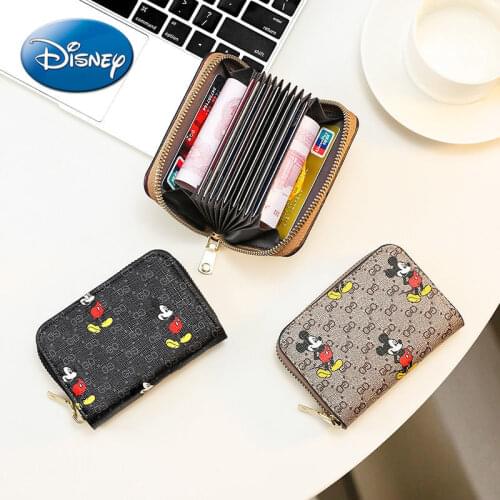 Disney Mickey Mouse Multi Card Holder Large Capacity Card Holder Card Case Protective Case Woman Wallets Small Wallet Women