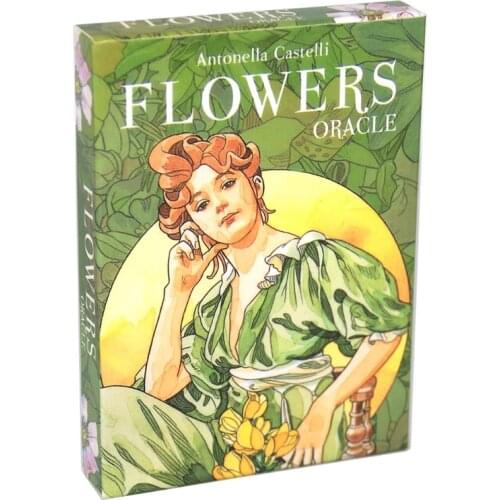 Flowers Oracle Card 38 Cards Deck Tarots Full English Family Party Board Game Astrology Divination Tarots Card Drop Shipping