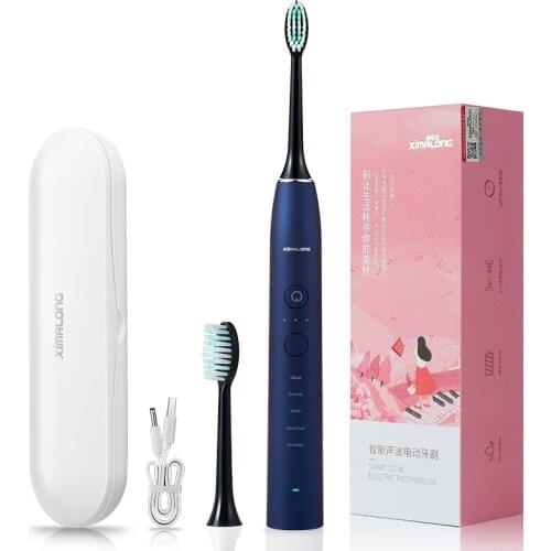 XiMALONG ZR505 Electric Toothbrush Sonic Automatic Toothbrush Oral Hygiene USB Rechargeable Waterproof Travel Health Gift