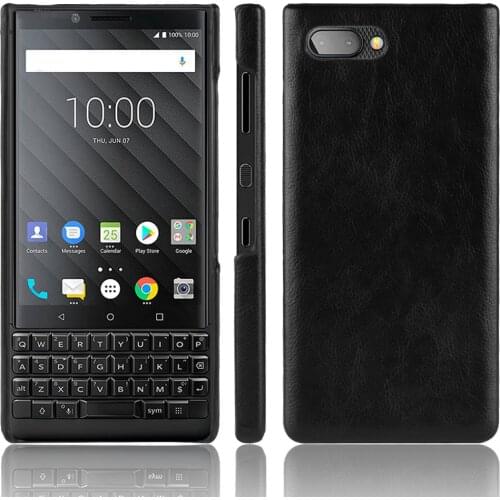 Fashion Litchi Skin PU Leather Hard Back Cover Case For BlackBerry Key2 Key 2 BBF100-1 BBF100-2 BBF100-4 BBF100-6 Phone Bag