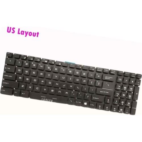 New US RGB Colorful Backlit keyboard for MSI Gaming GS60 Ghost Pro 3K/Ghost Pro 4K/4K Gold Edition (US1044)