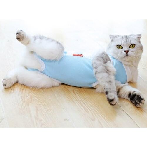 New Cat Puppy Clothes Recovery Suit Sterilization Care Wipe Medicine Prevent After Surgery Wear Anti Pet Licking Wounds Clothes