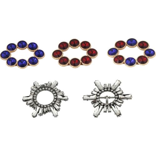 A pair of Acryl Fashion Shoes Buckles Variety Styles Clip Buckles for DIY Shoes Bag Garment Hardware Decoration Accessories