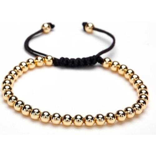 Simple adjustable macrame bracelet charm Brand Anil Arjandas Stainless Steel Beads Braiding Macrame Bracelet For lovers' Jewelry