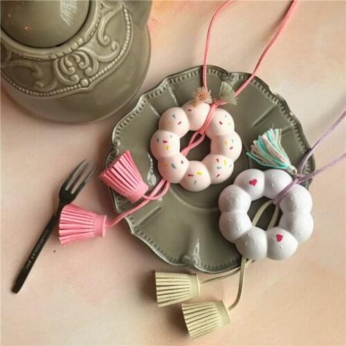 Christmas Donut Molds for plaster Donuts Silicone Cake Molds Car Pendant aroma Plaster Molds