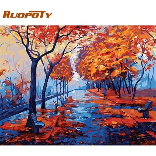 RUOPOTY Painting By Numbers Kits Handmade Unique Gift For Adults Children 60x75cm Frame On Canvas Home Living Room Wall Decor